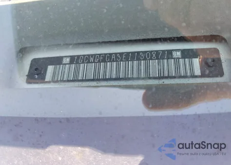 2014 Chevrolet Express 2500 Work Van из США, поврежденный, VIN 1GCWGFCA3E1130871